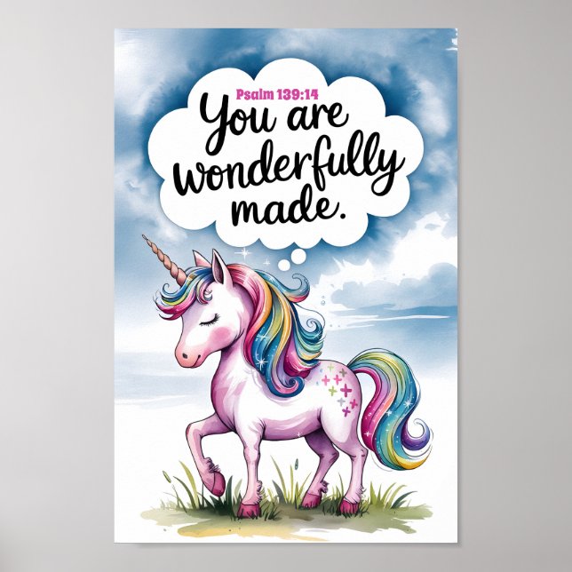 Affiche Vous êtes merveilleusement faits Christian Nursery (Devant)