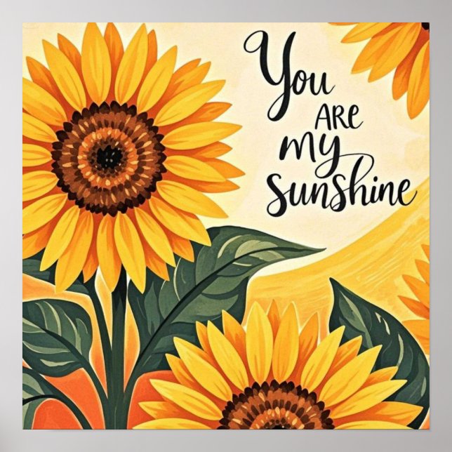 Affiche Vous Êtes Mes Fleurs De Soleil (Devant)