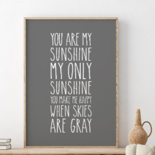 Affiche Vous êtes mon soleil, mon seul soleil