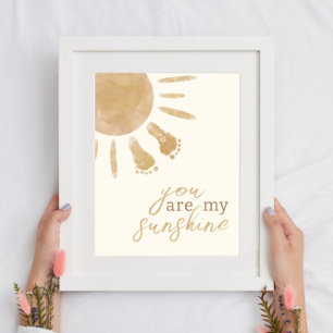 Affiche Vous êtes mon Sunshine Sun Nursery Boho Decor
