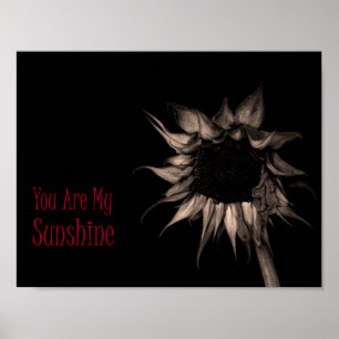 Affiche Vous Êtes Mon Sunshine Sunflower Élégant Cool uniq