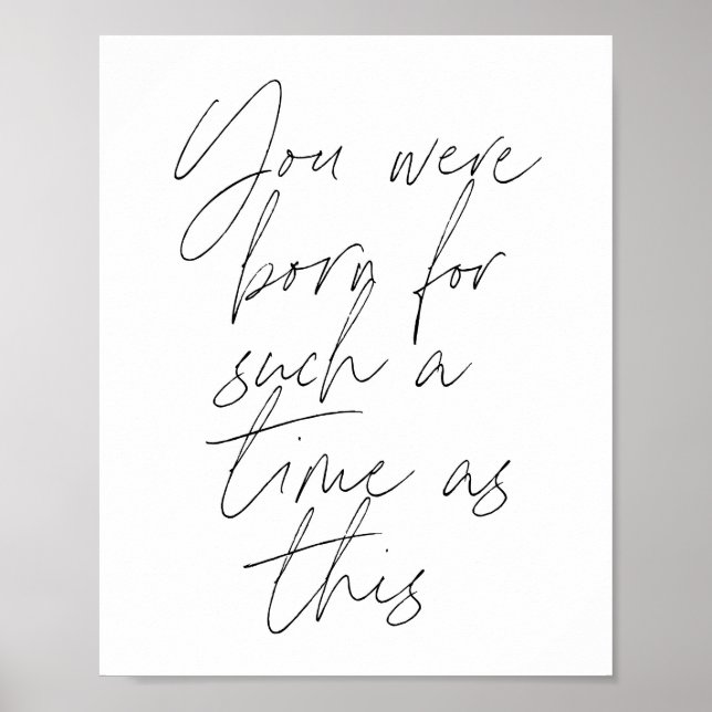 Affiche Vous êtes né pour un tel moment que ce Script (Devant)