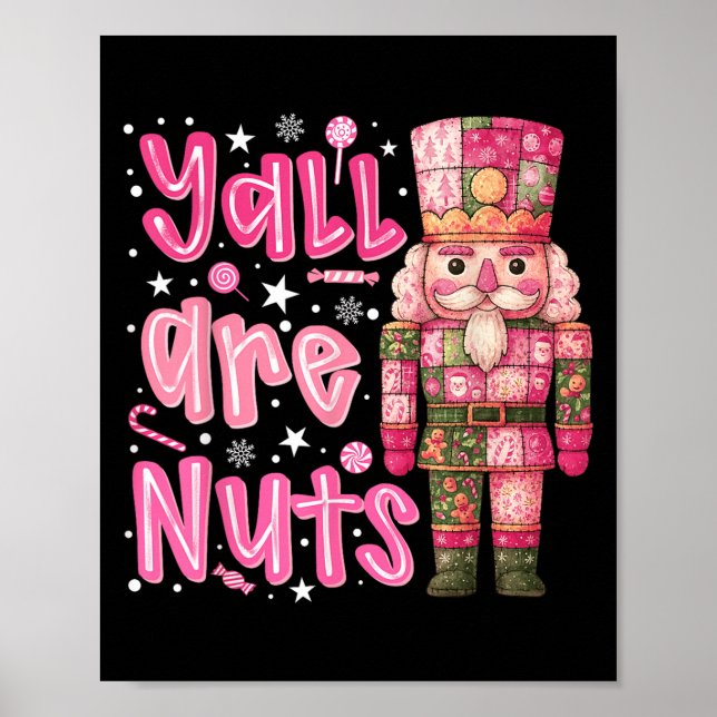 Affiche Vous êtes Noix Casse-Noisette Joyeux Noël Funny Xm (Devant)