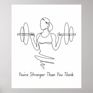 Affiche Vous êtes plus fort que vous ne pensez - Motivatio