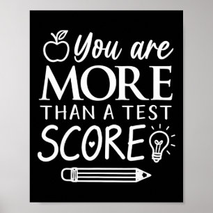 Affiche Vous êtes plus qu'un score à un test Enfants Jour 