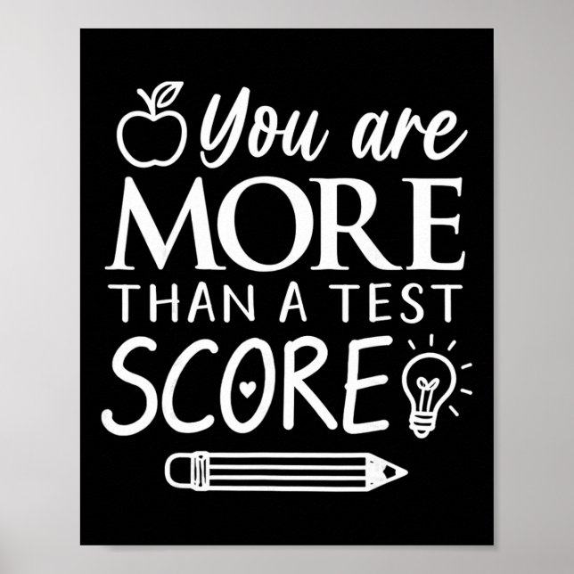 Affiche Vous êtes plus qu'un score à un test Enfants Jour  (Devant)