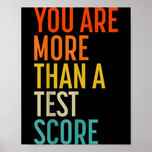 Affiche Vous êtes plus qu'un score de test Vintage Profess