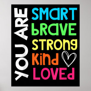Affiche Vous êtes PROF ENFANT INTELLIGENT COURAGEUX FORT G