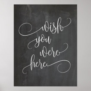 Affiche Vous êtes regretté ici panneau de table de mariage