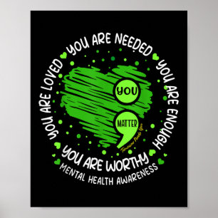 Affiche Vous Êtes Suffisamment Semicolon Mental Health