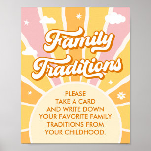 Affiche Vous êtes Sunshine Baby shower Famille Traditions