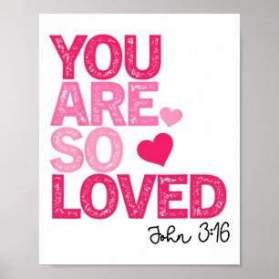 Affiche Vous êtes tellement aimé Christian Valentine Foi D
