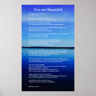 Affiche Vous êtes un poème spirituel magnifique sur l'amou