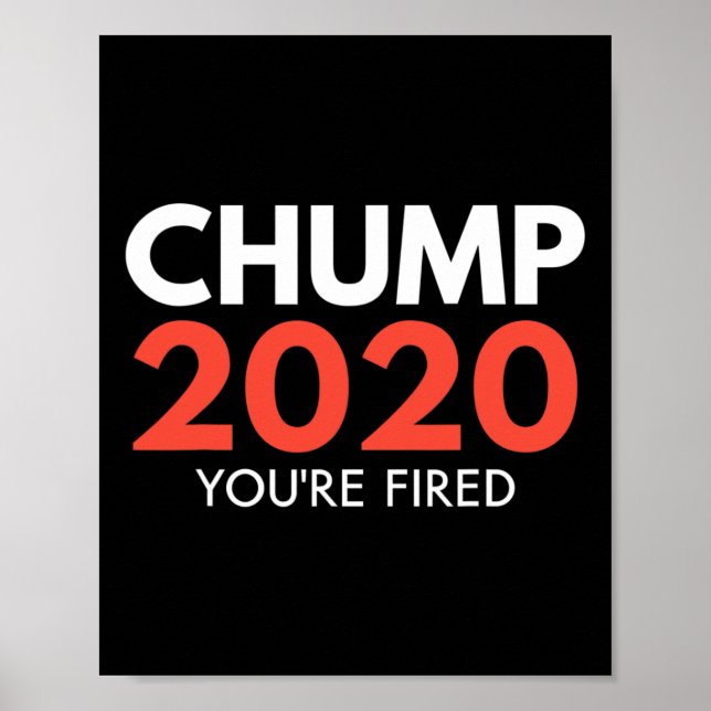 Affiche Vous êtes viré - Trump perdant de l'élection de dé (Devant)