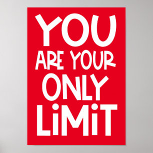 Affiche Vous Êtes Votre Seule Citation Motivationnelle Lim