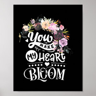 Affiche Vous Faisez Fleurir Mon Coeur