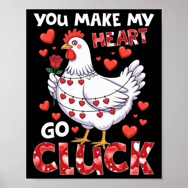 Affiche Vous faites battre mon cœur comme une poule drôle  (Devant)