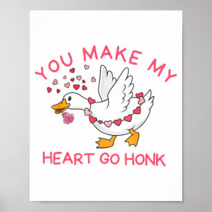 Affiche Vous faites battre mon cœur Honk Saint-Valentin dr