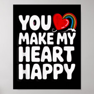 Affiche Vous Faites De Mon Coeur Des Enfants Heureux Pour 