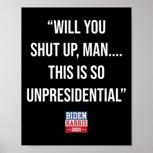 Affiche Vous Fermez L'Homme C'Est Si Non-Président Biden H