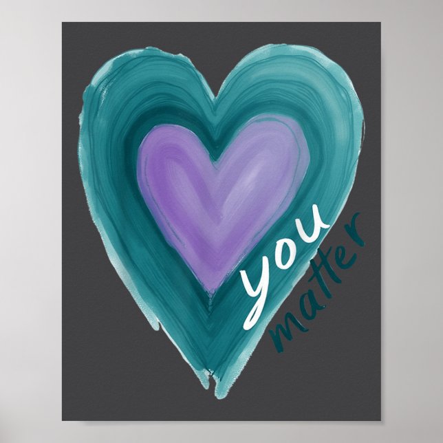 Affiche Vous inspirer  Design de cœur pour la prévention d (Devant)