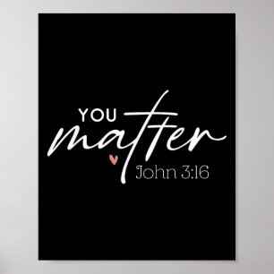 Affiche Vous Jean 3 16 Verset Biblique Citation Foi Chréti