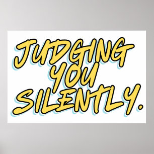AFFICHE VOUS JUGEMENT EN SILENCE
