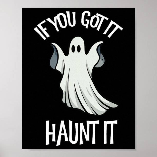 Affiche Vous L'Avez Haunit Halloween Ghost Costume Éffraya (Devant)