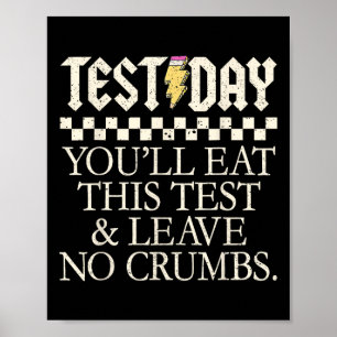 Affiche Vous mangerez ce test et ne laisserez aucune miett