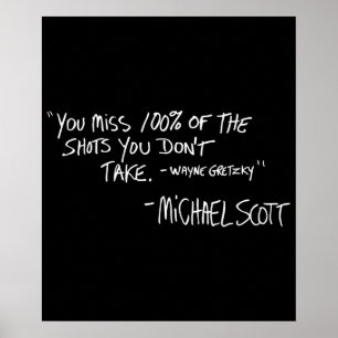 Affiche Vous manquez 100 des chaussures que vous ne prenez