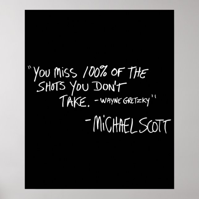 Affiche Vous manquez 100 des chaussures que vous ne prenez (Devant)