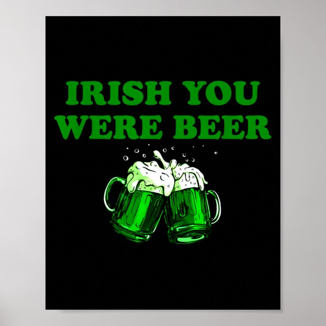 Affiche Vous manquiez de bière, drôle de bière St-Patrick  (Devant)