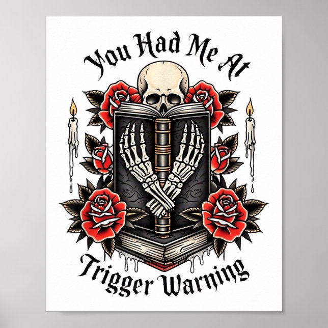 Affiche Vous M'Avez Eu À Trigger Warning, Bad Book Club, R (Devant)