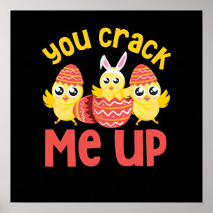 Affiche Vous Me Faites Craquer Poussins de Pâques