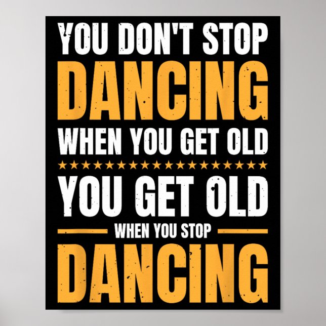 Affiche Vous n'arrêtez pas de danser quand vous avez une v (Devant)