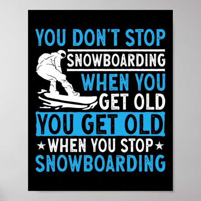 Affiche Vous n'arrêtez pas de faire du snowboard quand vou (Devant)