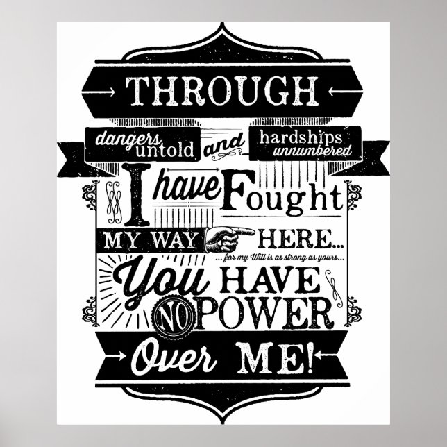 Affiche Vous n'avez aucun pouvoir sur moi (Devant)