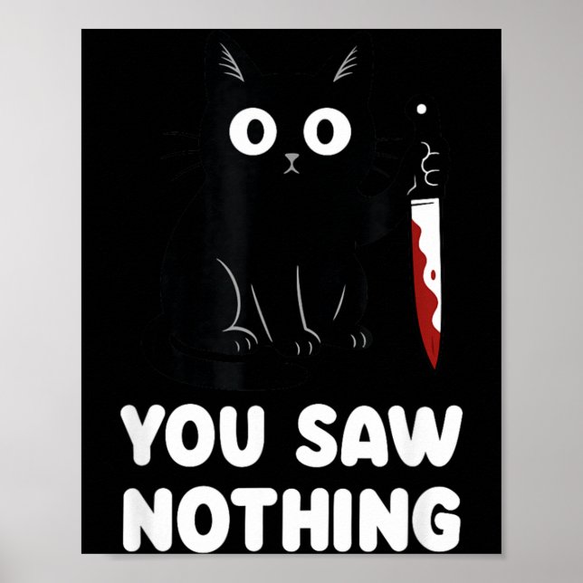 Affiche Vous n'avez rien vu de drôle Chat noir (Devant)