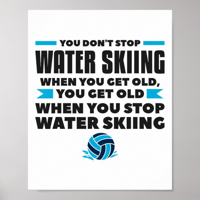 Affiche Vous ne cessez pas de faire du ski nautique quand  (Devant)