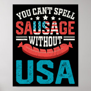 Affiche Vous ne pouvez pas épeler la saucisse sans le Patr