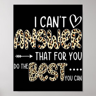 Affiche Vous ne pouvez pas répondre que pour vous faire le