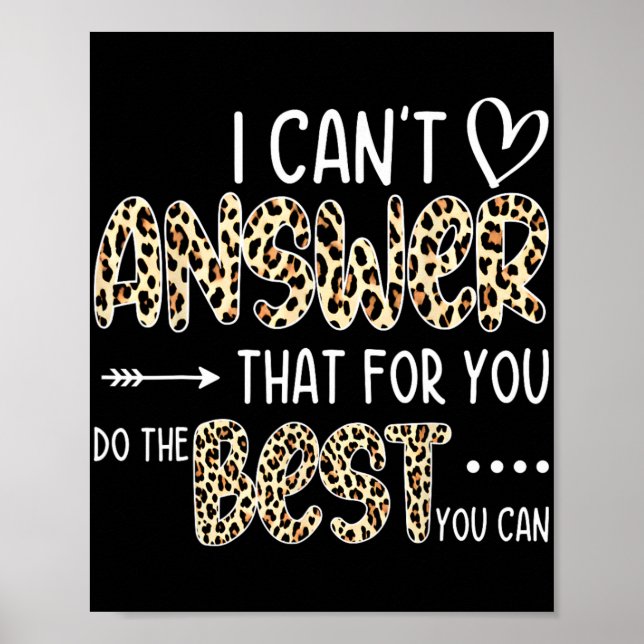 Affiche Vous ne pouvez pas répondre que pour vous faire le (Devant)