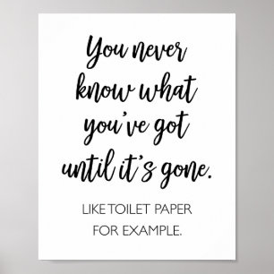 Affiche Vous Ne Savez Jamais Ce Que Vous Avez