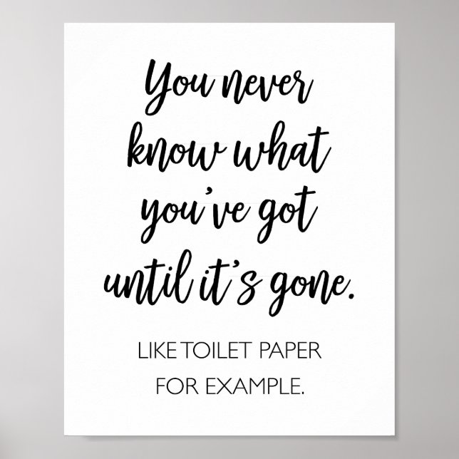 Affiche Vous Ne Savez Jamais Ce Que Vous Avez (Devant)