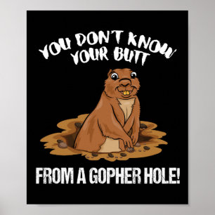 Affiche VOUS NE SAVEZ PAS VOTRE BOUT D'UN TROU de GOPHER