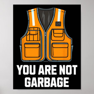 Affiche Vous N'Êtes Pas Garbyge Trump Portant Un Veste