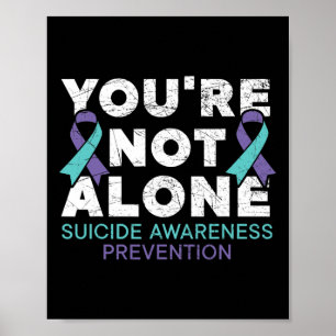 Affiche Vous n'êtes pas la seule prévention du suicide de