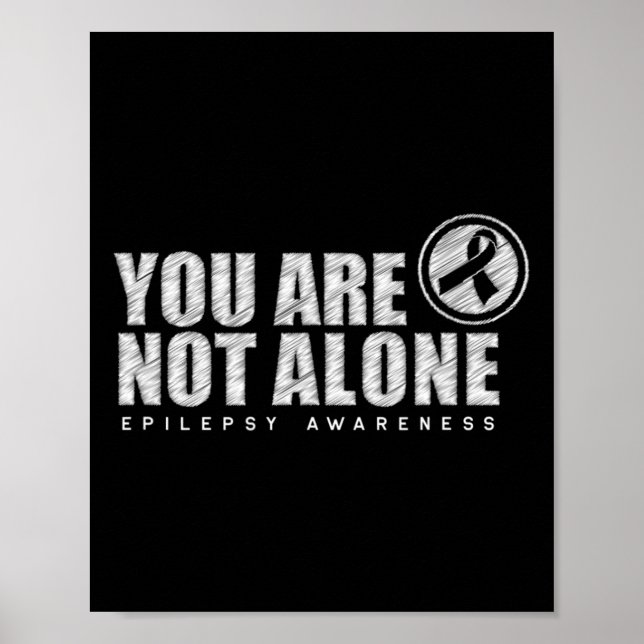 Affiche Vous N'Êtes Pas Le Seul À Porter L'Épilepsie Du Jo (Devant)