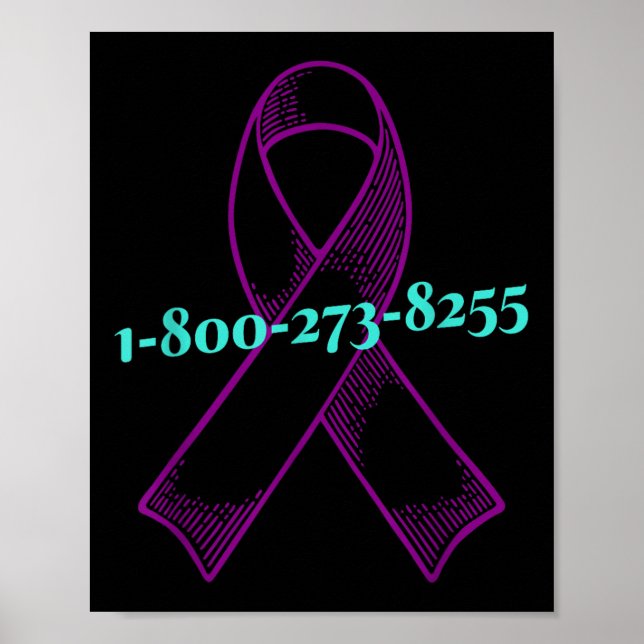 Affiche Vous N'Êtes Pas Seul, Sensibilisation Au Suicide (Devant)