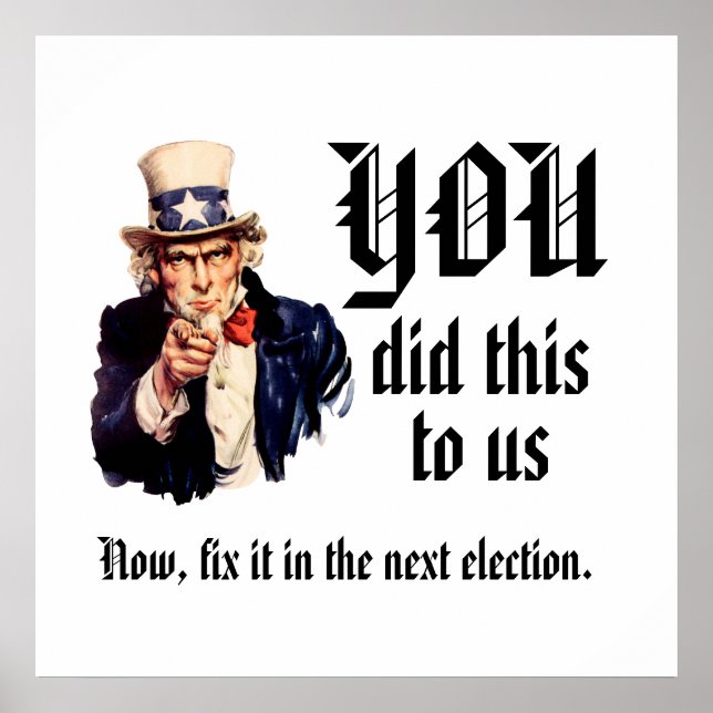 Affiche VOUS Nous avez fait ça (Devant)